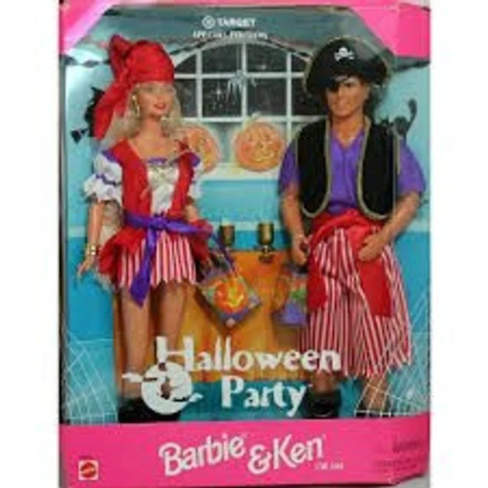 Vintage NEW Mattel Barbie Ken 1998 Halloween Party Special Edition Gift Set